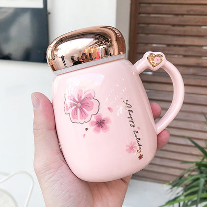 Blossom Majesty Mirror Mug – A Queens Quaffs Delight